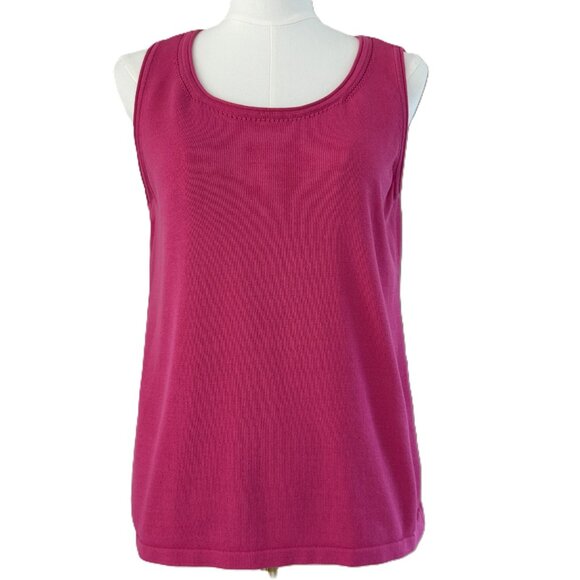 Chico's Sweaters - Chico's | Fuchsia Pink Lightweight Sleeveless Sweater Sz 8/10